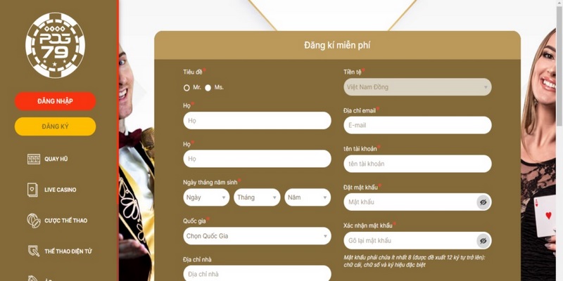 Hướng dẫn đăng ký POG79 bằng website